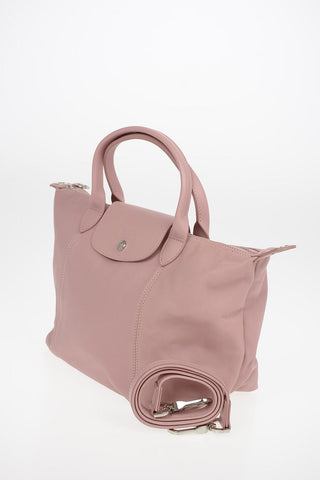 Leather LE PLIAGE Tote Bag with Shoulder Strap