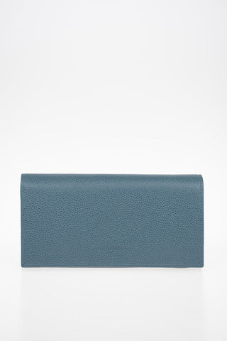 Leather Wallet With Outer Pocket
