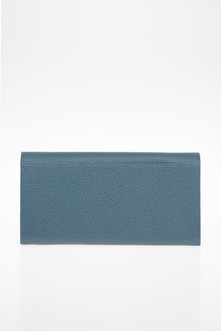 Leather Wallet With Outer Pocket