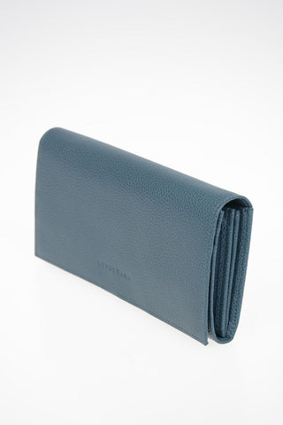 Leather Wallet With Outer Pocket