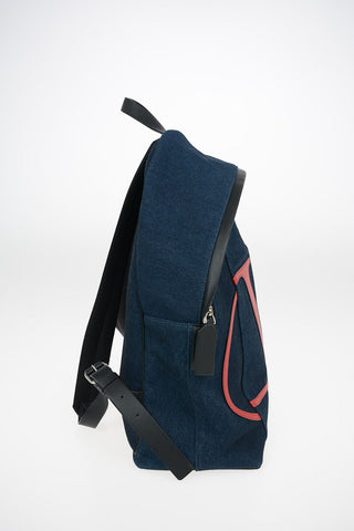 GARAVANI Denim Backpack with leather details