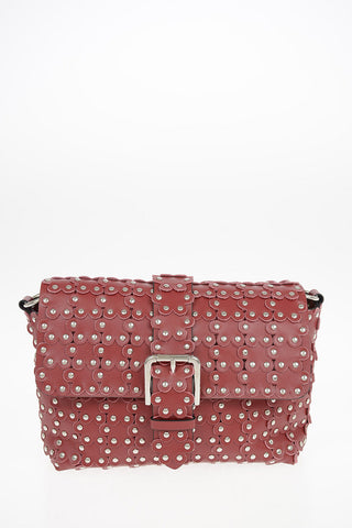 Leather Shoulder bag with studs