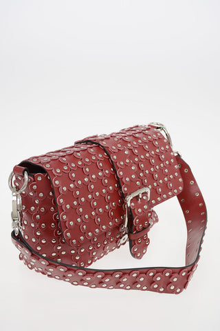 Leather Shoulder bag with studs
