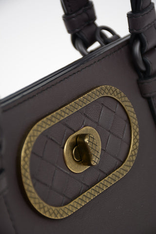 Leather Top Handle Bag