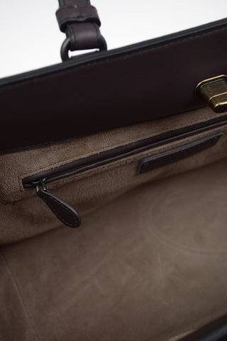 Leather Top Handle Bag