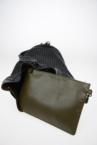 Braided leather Shoulder bag
