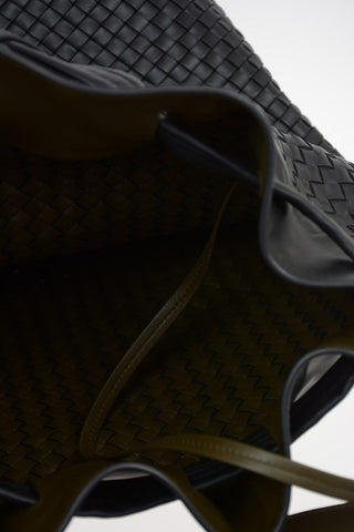 Braided leather Shoulder bag