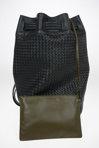 Braided leather Shoulder bag
