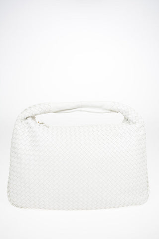 Shoulder bag in braided leather