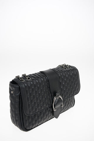 Leather Saddle AMAZONE Bag with Removable Shoulder Chain