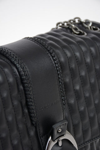 Leather Saddle AMAZONE Bag with Removable Shoulder Chain