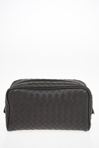 Braided leather Toiletry bag 