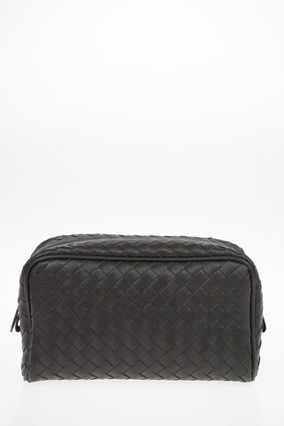 Braided leather Toiletry bag 