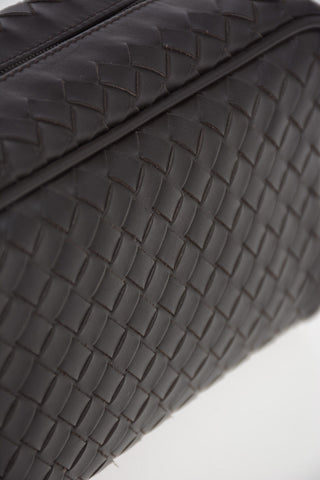 Braided leather Toiletry bag 