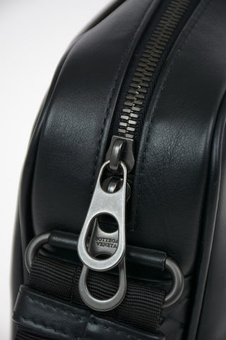 Leather Shoulder Briefcase with Magnet Pocket Closure