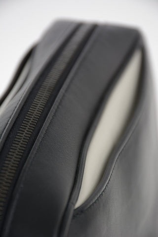 Leather Shoulder Briefcase with Magnet Pocket Closure