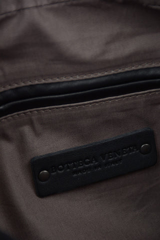 Leather Shoulder Briefcase with Magnet Pocket Closure