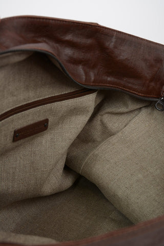 Leather Maxi Tote Bag with Removable Shoulder Strap