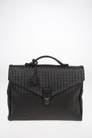Braided Leather Briefcase