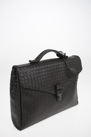 Braided Leather Briefcase