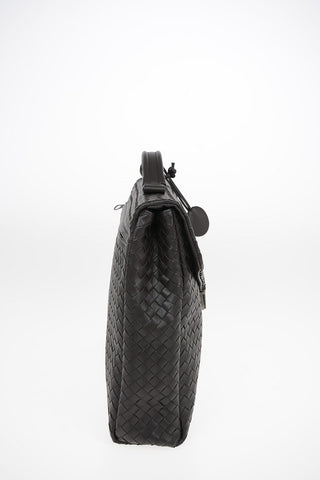Braided Leather Briefcase