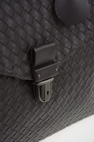 Braided Leather Briefcase