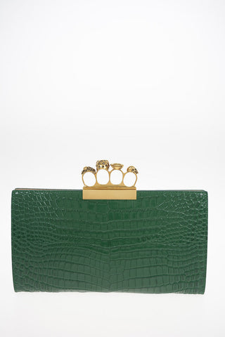 Clutch FOR RING in  printed croco leather