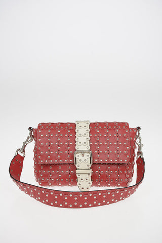 Leather Shoulder bag with studs