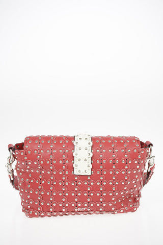 Leather Shoulder bag with studs