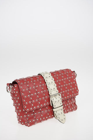 Leather Shoulder bag with studs
