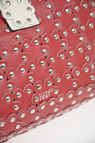 Leather Shoulder bag with studs