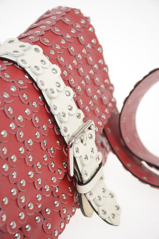 Leather Shoulder bag with studs