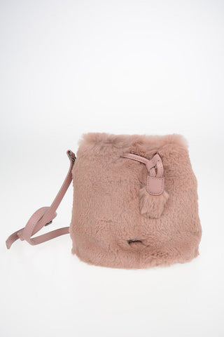 Rabbit Fur Bucket Bag