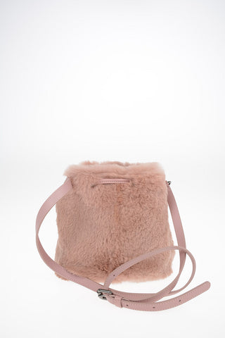 Rabbit Fur Bucket Bag