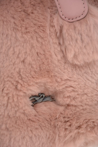 Rabbit Fur Bucket Bag