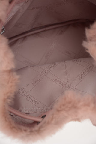 Rabbit Fur Bucket Bag