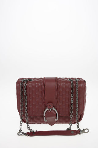 Leather Saddle AMAZONE Bag with Removable Shoulder Chain