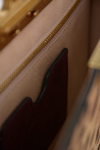 Animal Printed Ponyskin FOUR RING Clutch
