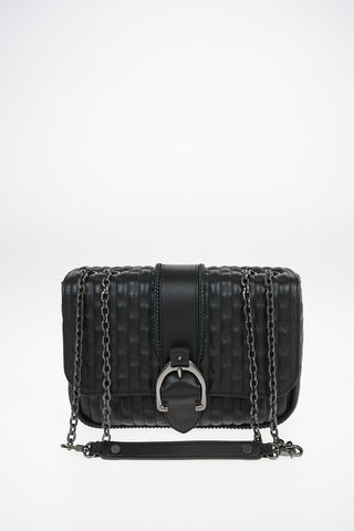 Leather Saddle AMAZONE Bag with Removable Shoulder Chain
