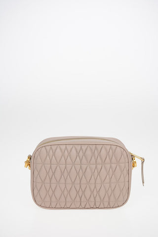 Quilted Leather COMETA Camera Bag with Removable Shoulder Strap