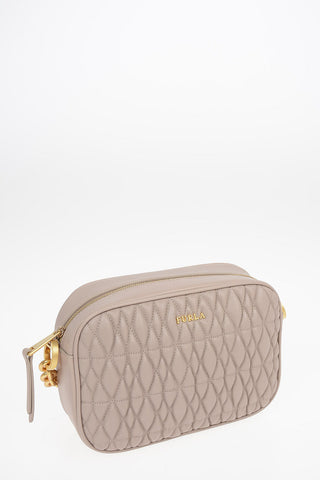 Quilted Leather COMETA Camera Bag with Removable Shoulder Strap