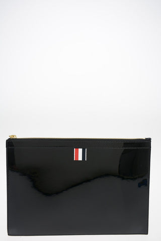 Patent Leather GUSSET Maxi Clutch