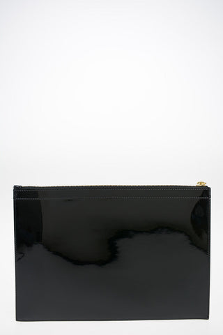 Patent Leather GUSSET Maxi Clutch