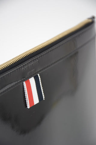 Patent Leather GUSSET Maxi Clutch