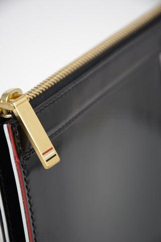 Patent Leather GUSSET Maxi Clutch