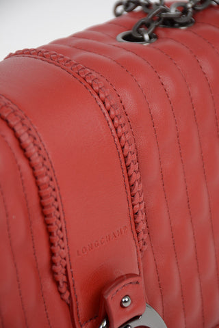 Leather Saddle AMAZONE Bag with Removable Shoulder Chain