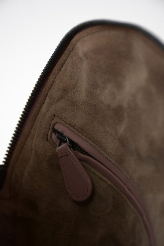 Braided leather Backpack
