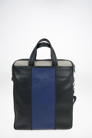 Braided leather Tote Backpack