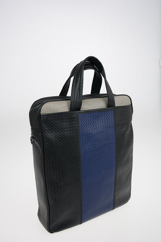 Braided leather Tote Backpack