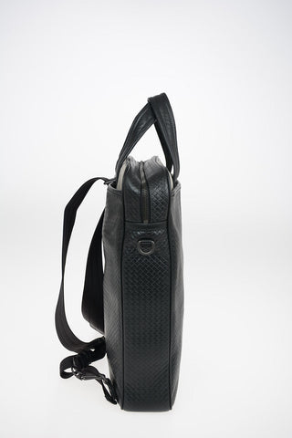 Braided leather Tote Backpack